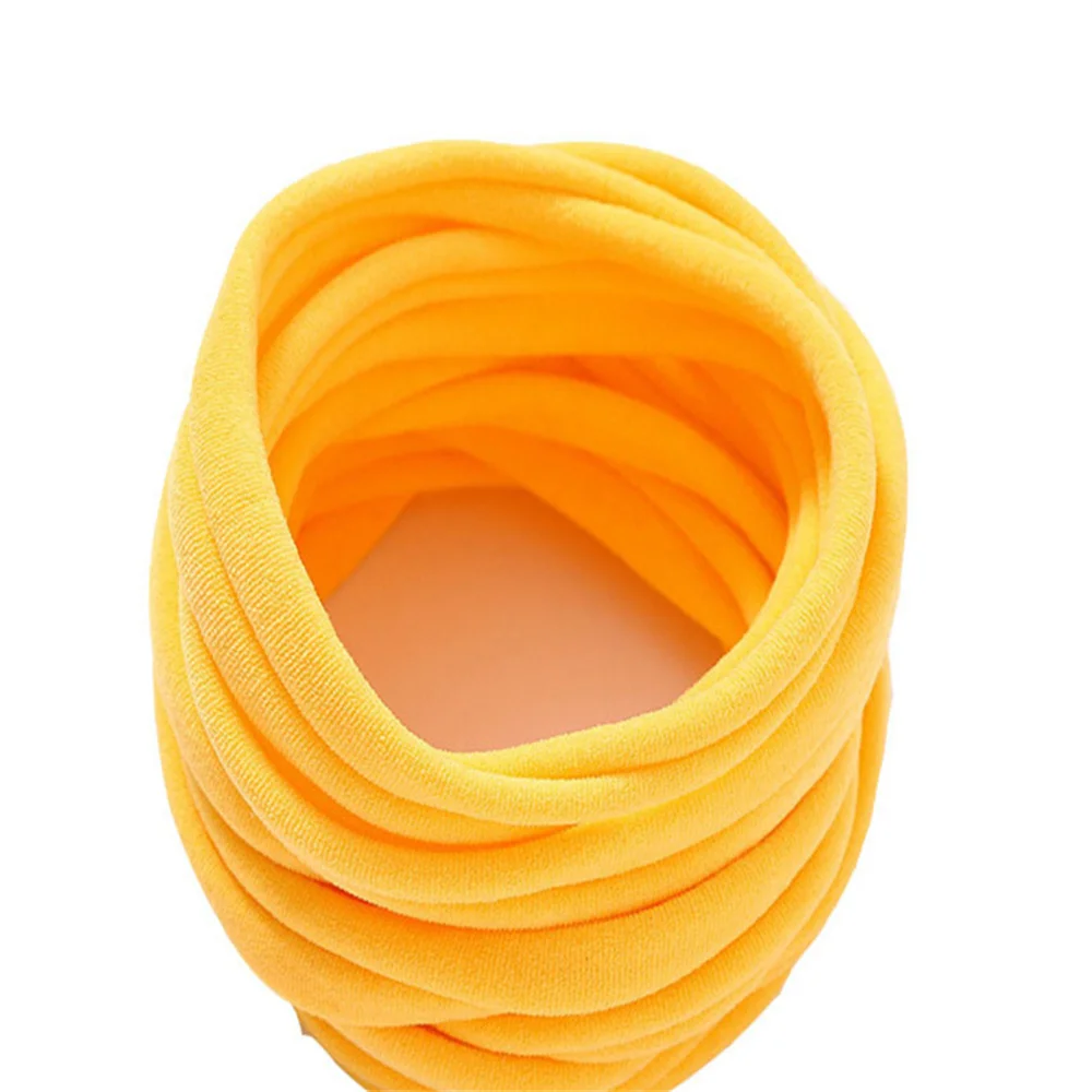 Seamless Nylon Children Hairband Solid Color Soft Elastic Baby Hair Rope European  American Style Baby Simple Headband Gift