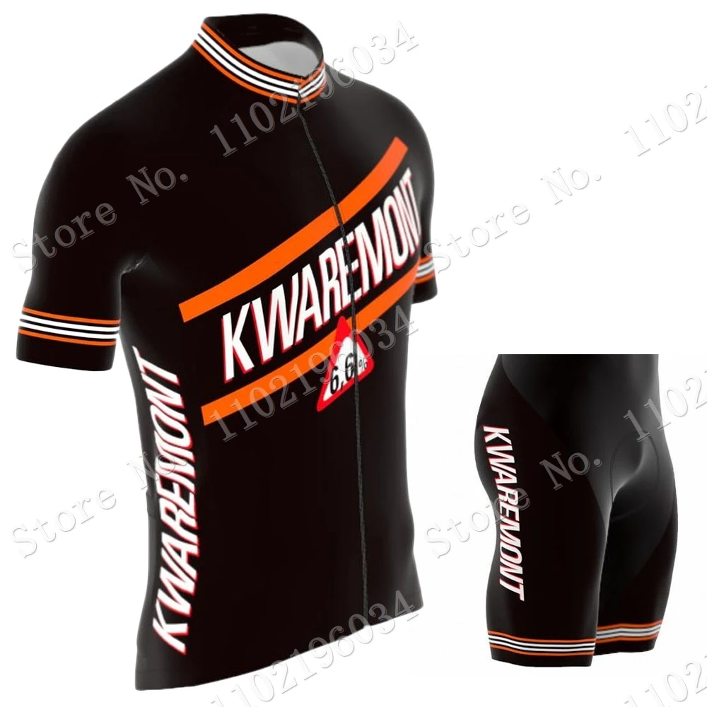 2023 KWAREMONT Cycling Jersey Set Belgian Beer Vintage Cycling Clothing Men Road Bike Shirts Suit Bicycle Bib Shorts MTB Maillot