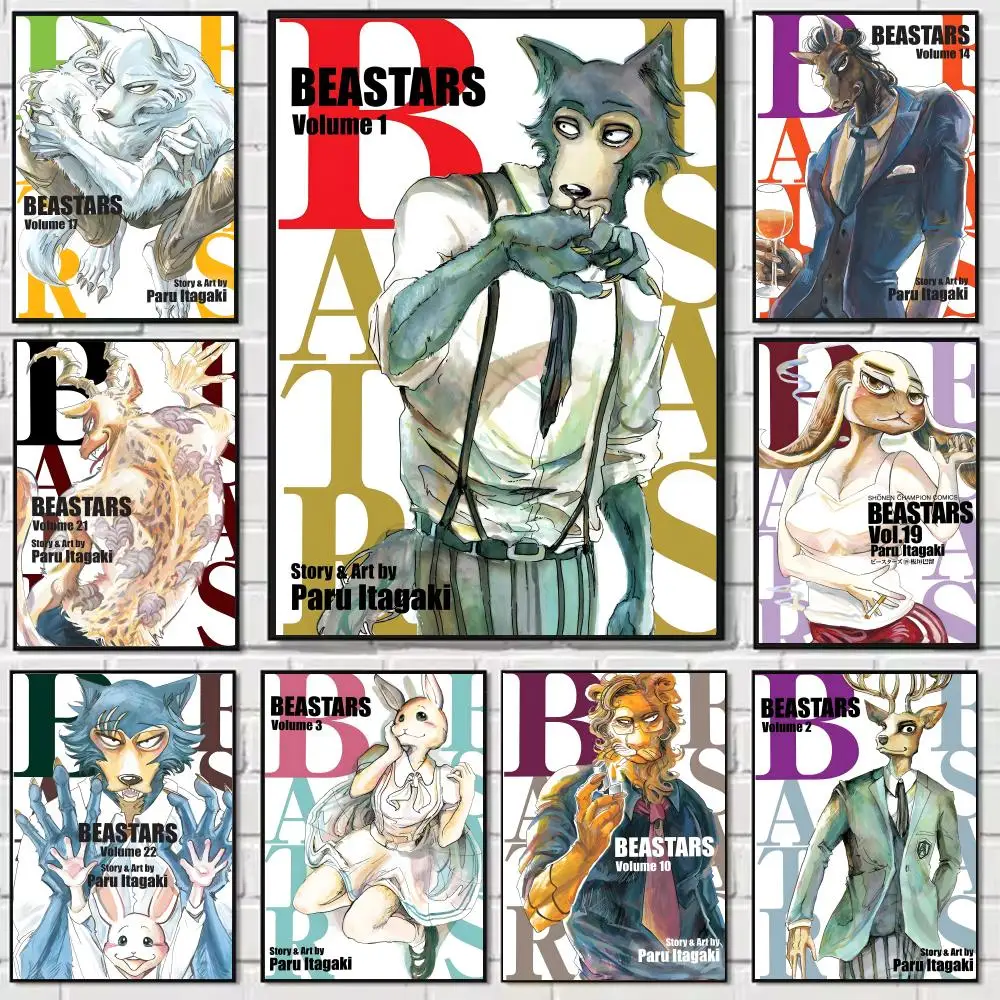 

Cool Anime BEASTARS Painting Calligraphy Modern Waterproof Wall Art Print For Home Living Room Bedroom Office Interior Decor