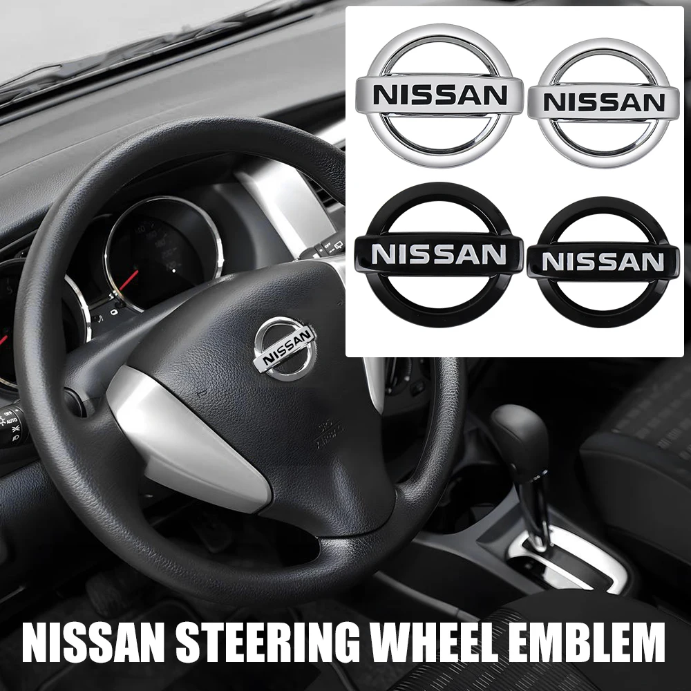 Car Steering Wheel Emblem Individual Interior Accessories For Nissan X-trail Qashqai Note Juke Sentra Patrol Navara Micra Nismo