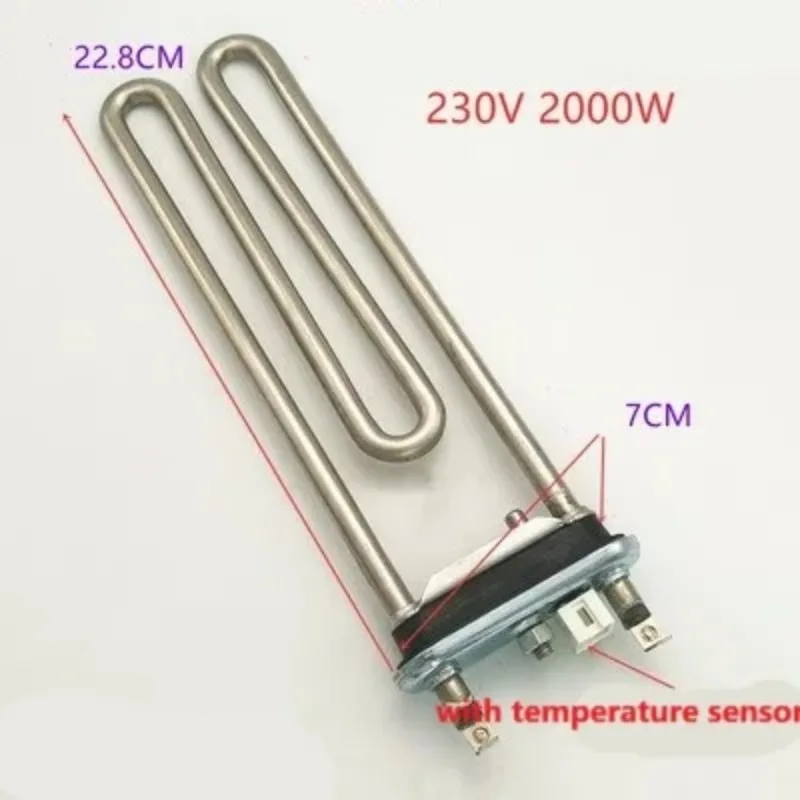 New For Washing Machine Heating Tube 15/26/33CM AC230V 1100W 2000W Heater Wire Washer Parts  1pcs
