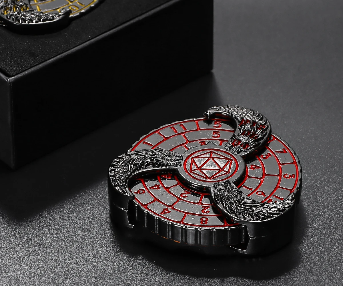 Metal 7-in-1 Roulette Dice Spinner for Tabletop RPGs - Dungeons & Dragons Gaming