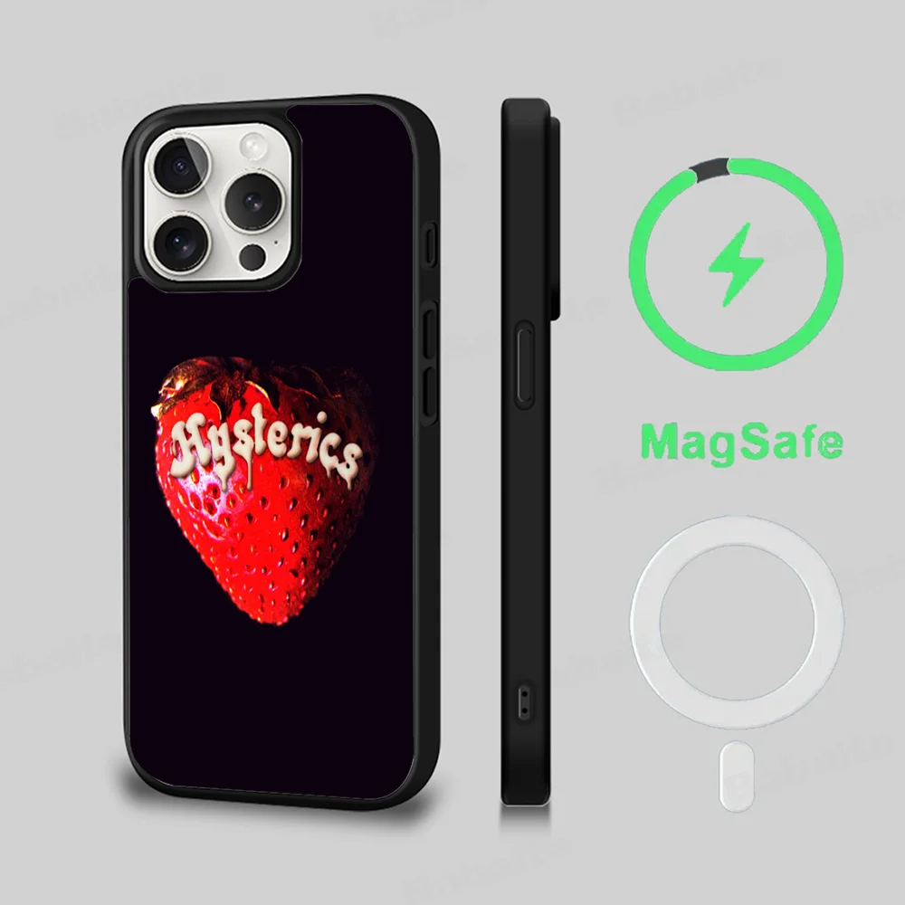

Hysteric Glamour Gir Phone Case Magnetic Case For IPhone 16 14 13 12 11 15 Pro Max Plus For Magsafe Wireless Charge Cover
