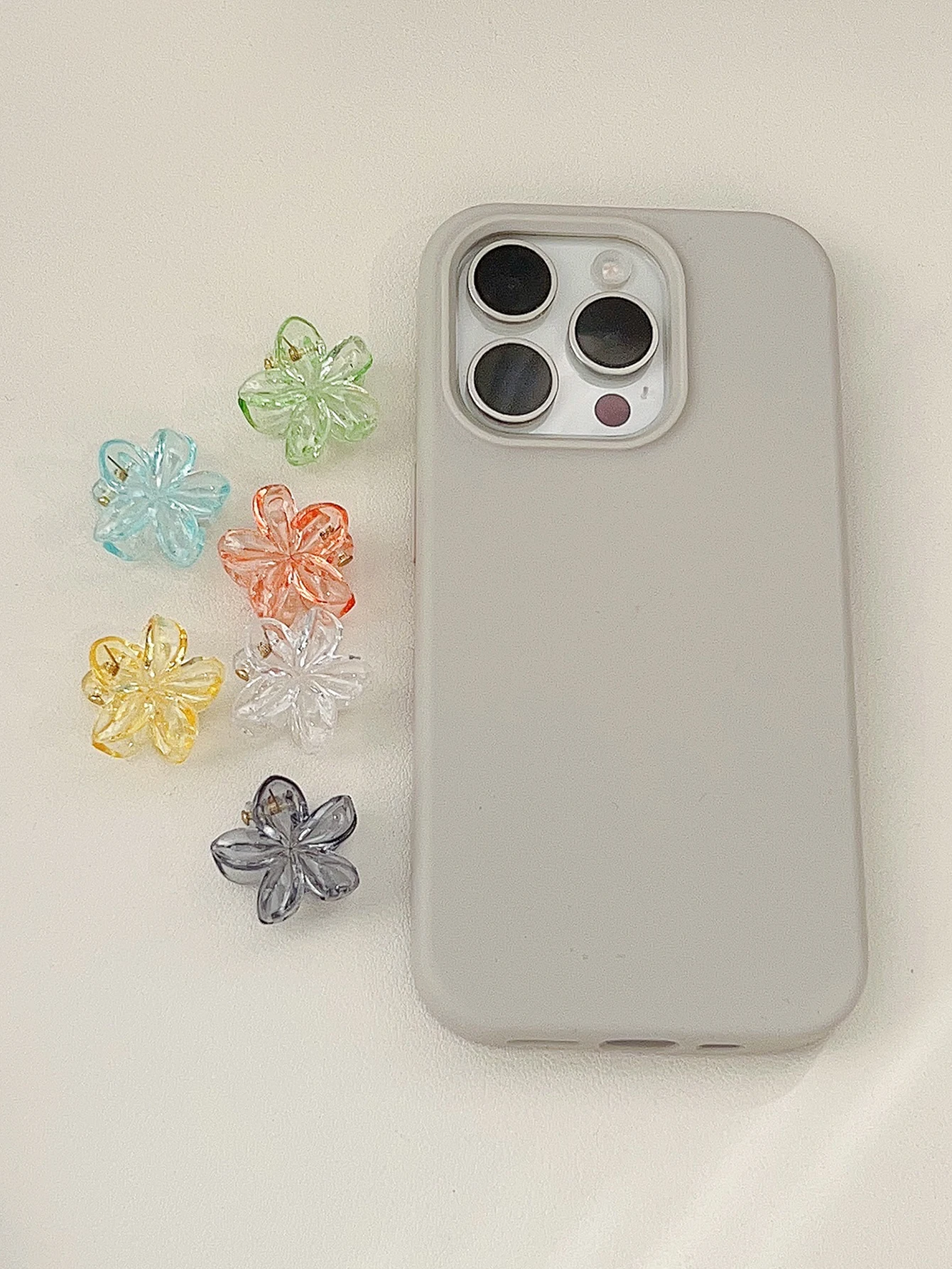 Klip Cakar Rambut Bunga Kecil, 20 Buah Klip Cakar Mini Lucu 1 "Klip Cakar Mini Pegangan Kuat untuk Rambut Tebal/Rambut Tipis Wanita/Perempuan