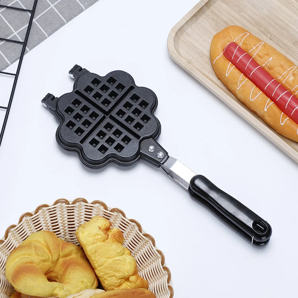 

Waffles Pot Iron Baking Pan Kitchen Cooking Tool Waffle Maker Machine Bubble Egg Cake Oven Breakfast Machine Cake Waffle Mold