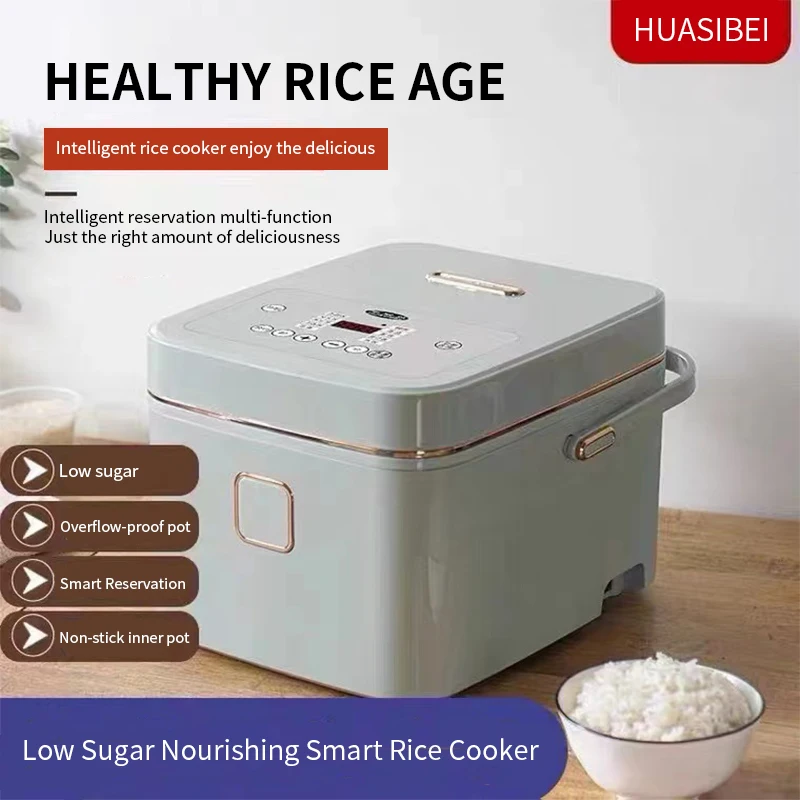 110V 220V Smart Double bile rice cooker Multi-functional Rice Soup Separation 3L Small Household Rice Cooker with Steamer