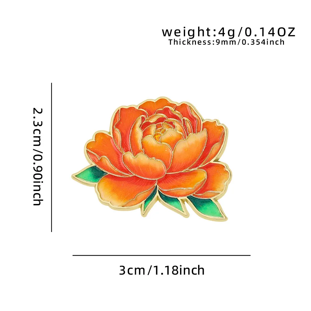 Elegante botanische Emaille-Blumenanstecker, sortierte Pflanzen-Reversbroschen, Natur-Abzeichen für Kleidung, Damen-Modeaccessoires