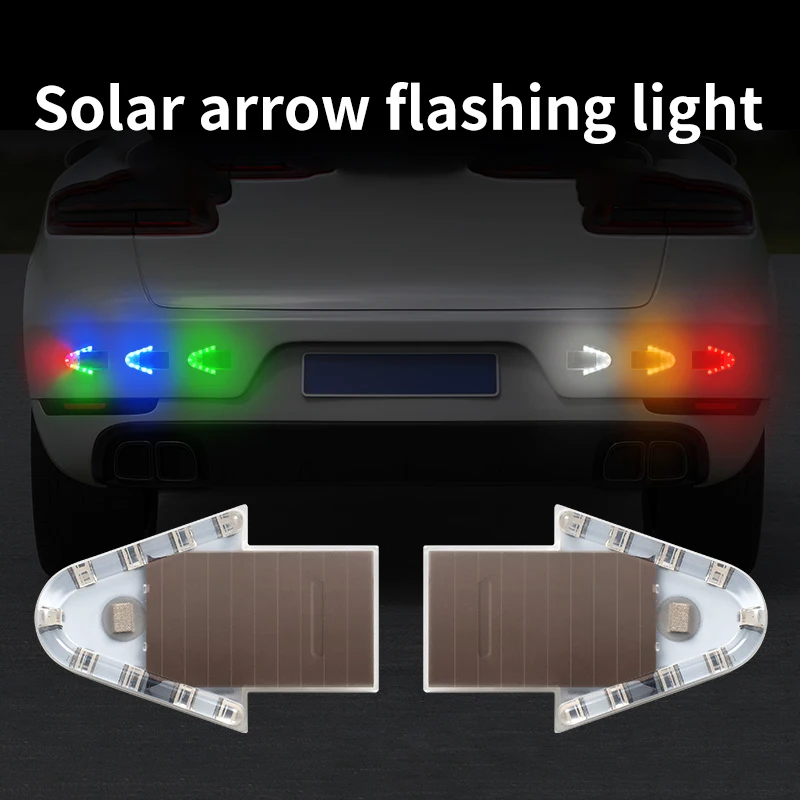 

Автомобильный, мотоциклетный, противоударный, солнечный мигающий предупреждающий фонарь, беспроводной, светодиодный задний фонарь для грузовиков, работающий ночью.