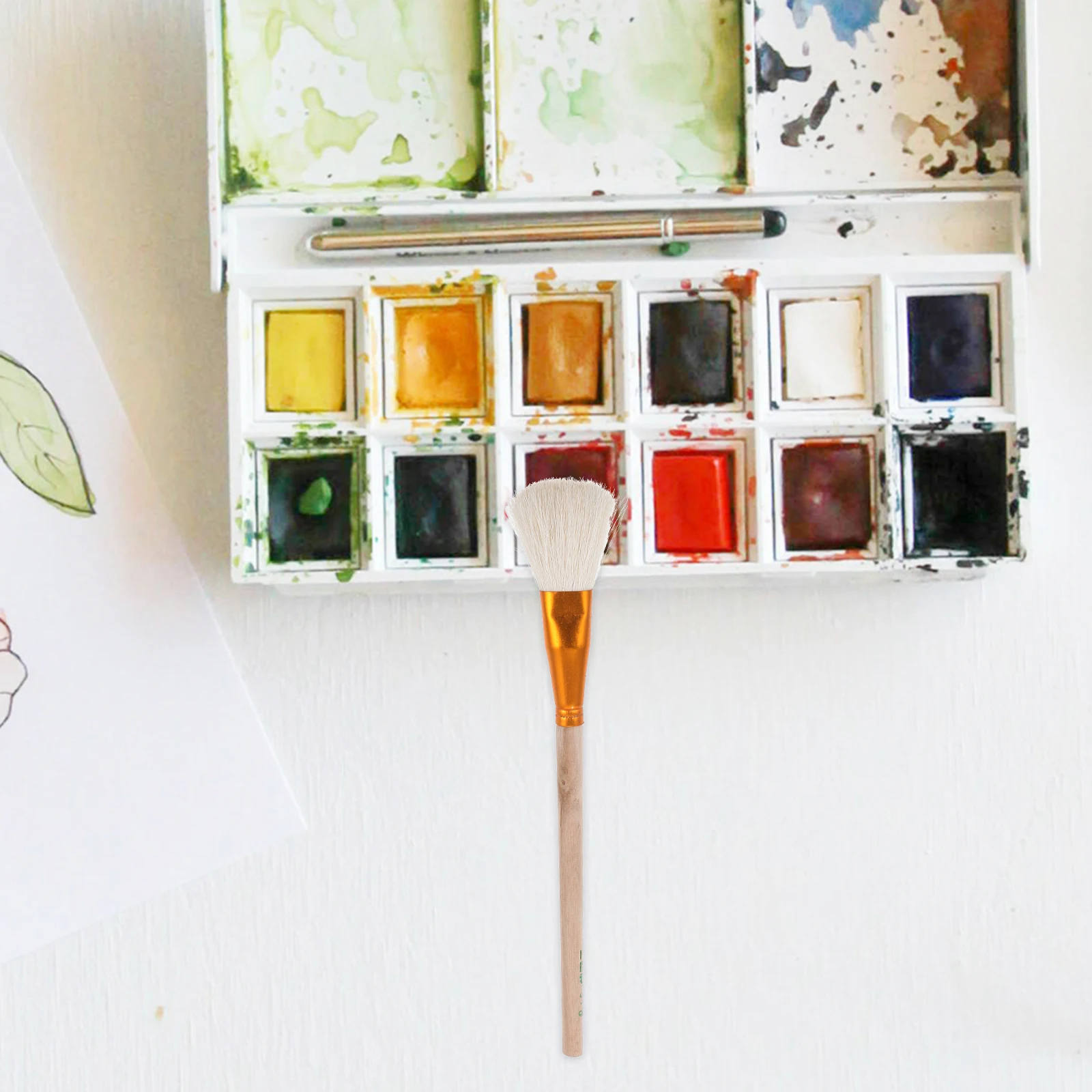 

Porcelain Painting Brush Wood Handle Fine Detail Pottery Brush for Ceramic Painting Watercolor Oil Gouache Acrylic