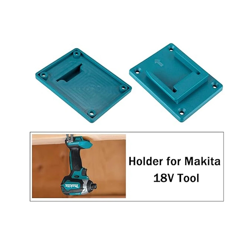 5Packs Tool Mount Storage Bracket For Makita/Bosch/Dewalt/Milwaukee 18V Li-ion Battery Tool Machine Drill Holder Slots Stand