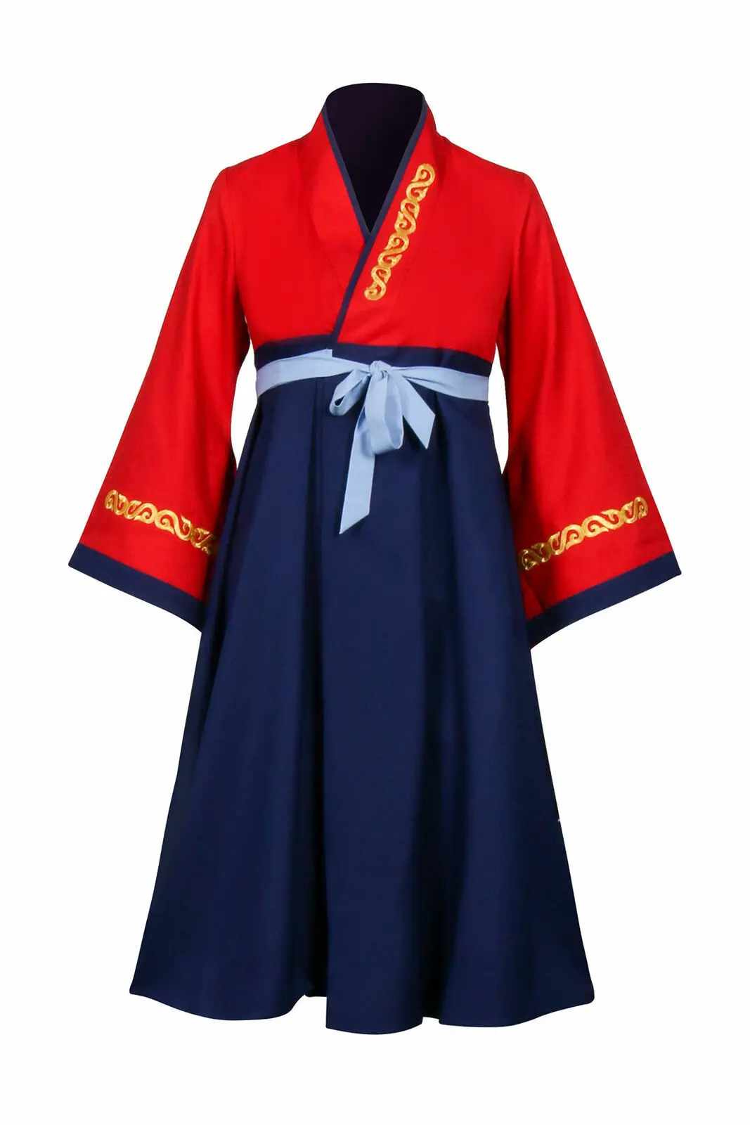 

Mulan Princess Costume Cosplay Dress-up For Girls At Halloween Party