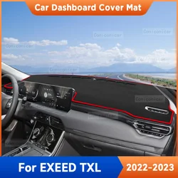 For CHERY EXEED TXL 2022 2023 Car Dashboard Cover Mat Sun Shade Pad Carpet Mat Anti-UV Interior Accessories Protective MATS