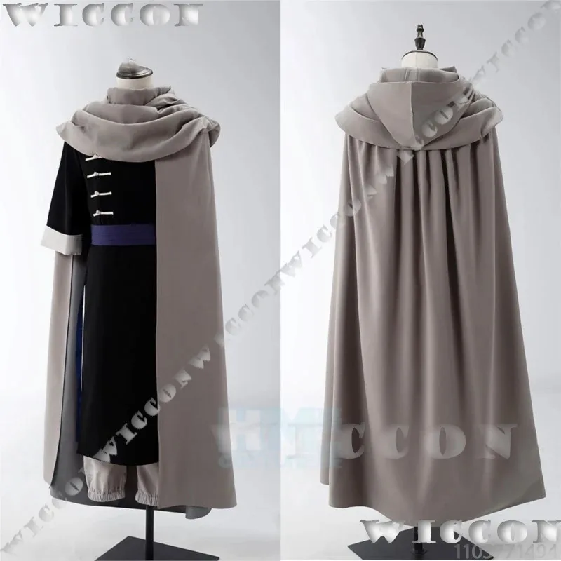 

a7d@Kamui Anime GINTAMA Cosplay Costume Prop Braid Wig Grey Clock Pant Black Suit Men Women Halloween Party Roleplay Customizeda