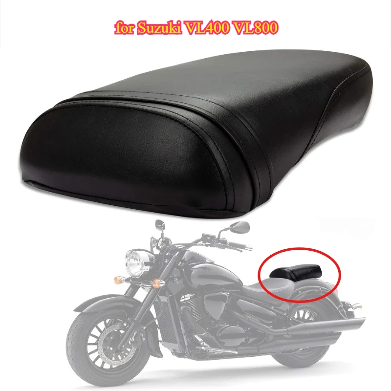 

Rear Seat Cushion Cover Passenger Pillion Saddle Comfortable Travel Seat Leather Butt Protector Pad Can for Suzuki VL400 VL800