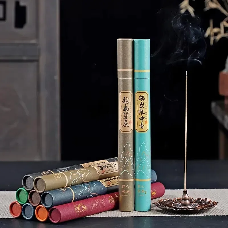 21cm Natural Incense Sticks 40pcs/box Sandalwood Eaglewood Scents for Home Living Room Fragrance