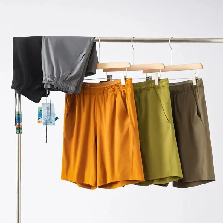 

Мужские спортивные повседневные брюки Qui Dry ort, эластичные летние брюки с пятью точками, Новое поступление, прямые брюки ort