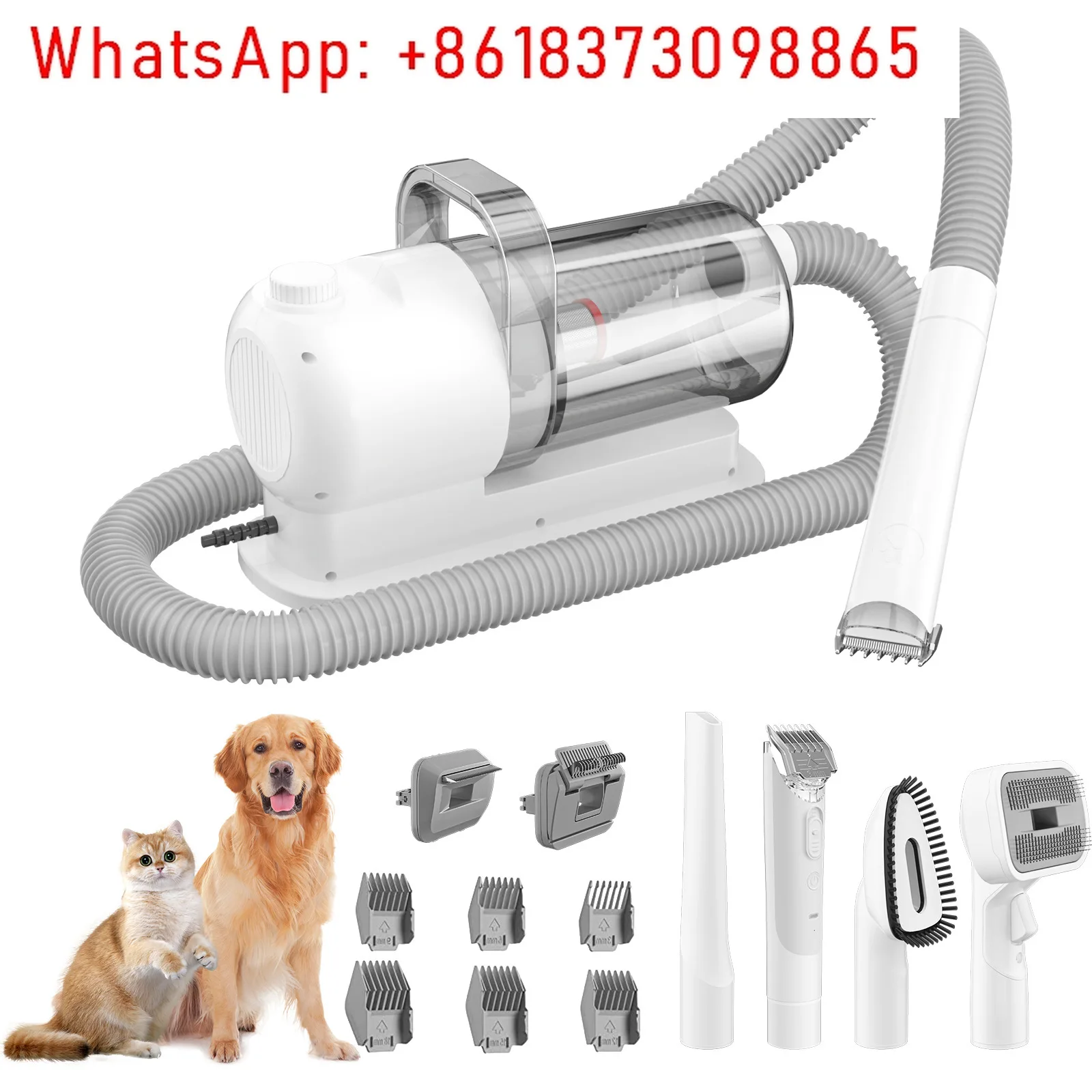 

Cat blowing, suction and shaving integrated mechanism hair dryer, electric push shear and water blower
