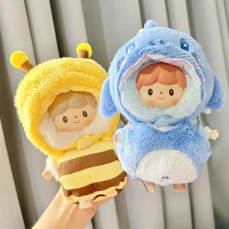 Kids Doll Dress up Clothes Kids Doll Clothing Soft Anime Plush Clothing Doll Clothes Suit Outfit Accessories Plush Doll's