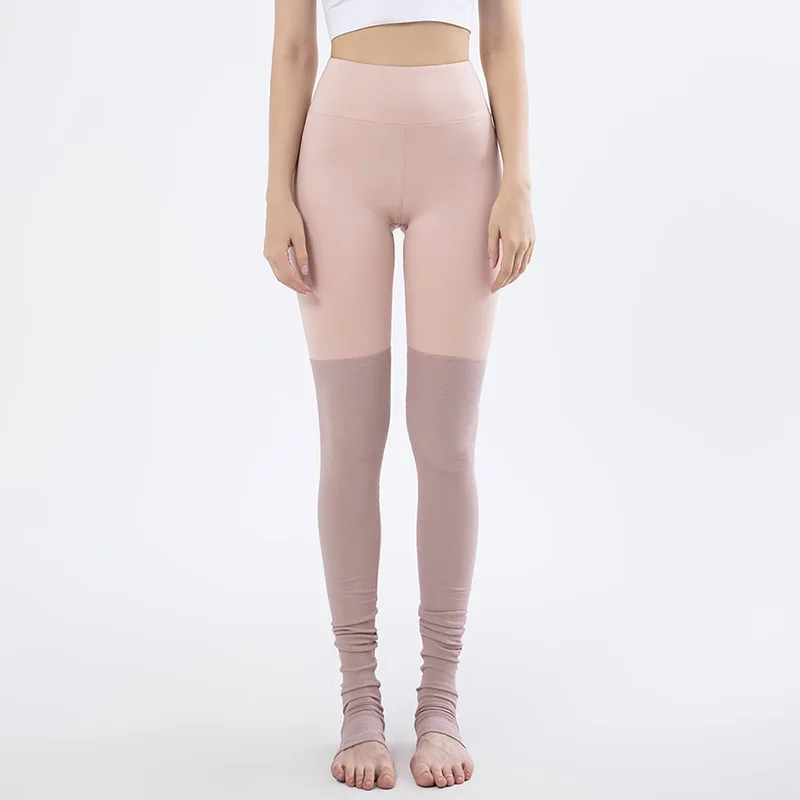 Ballet Dance Yoga Pants Women High Waist Patchwork Seamless Leggings Female Slim Sports Tights Elegant Fitness Gym Leggings