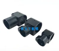 16/20/25/30/40mm Aluminium Alloy Three-way Landing Gear Connector Carbon Fiber Tube Clamp for Plant Protection UAV Drone Parts