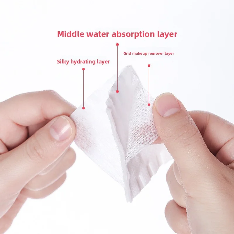666 Pcs Double-sided Makeup Cotton Three-layer Thickened Makeup Remover Cotton for Facial Cleaning Moisture Saving Cotton Pads