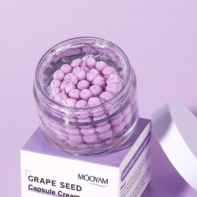 Korean Care Capsule Face Cream With Centella & Astaxanthin, Grape Seed Antioxidant Moisturizer, Soothing Barrier Care Skincare