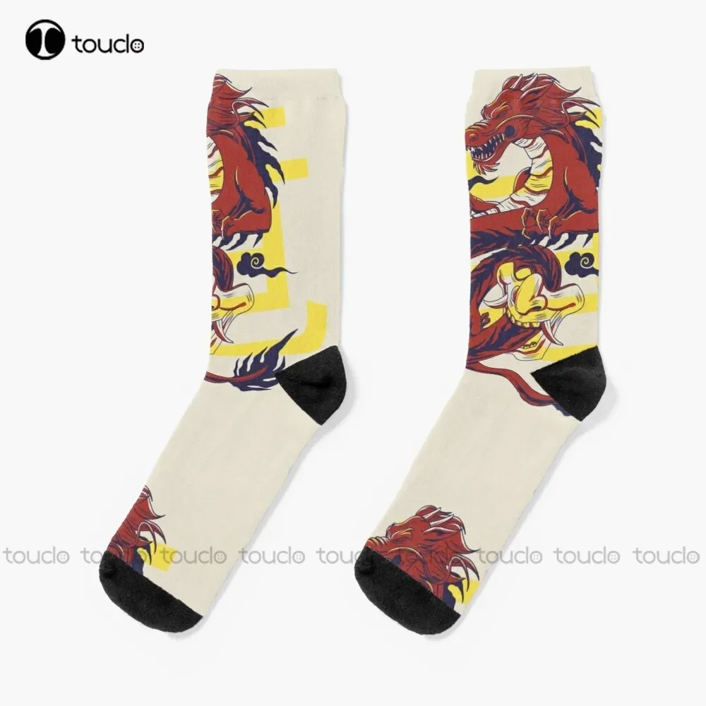 

Носки с красным драконом, женские носки с героями мультфильмов, удобные лучшие спортивные уличные носки для девочек, скейтборд, унисекс, для взрослых, подростков, молодежные носки в стиле ретро