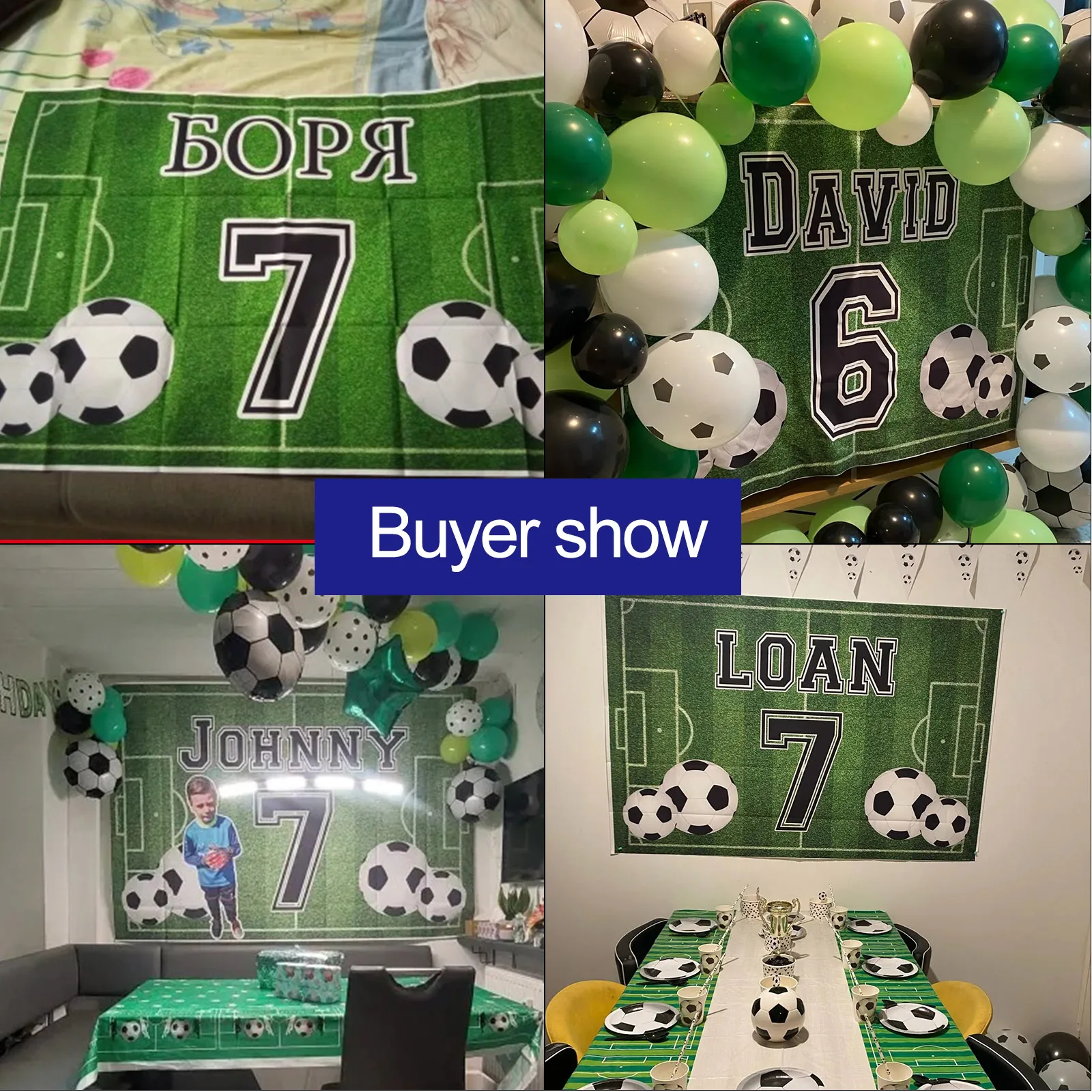 Avezano Boy Birthday Background For Photography Football Soccer Field Sports Poster Baby Shower Backdrop Photo Studio Photophone