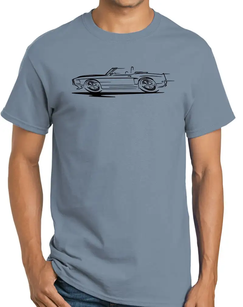 1969 1970 Shelby Gt350 Mustang Convertible Redline Design T Shirt