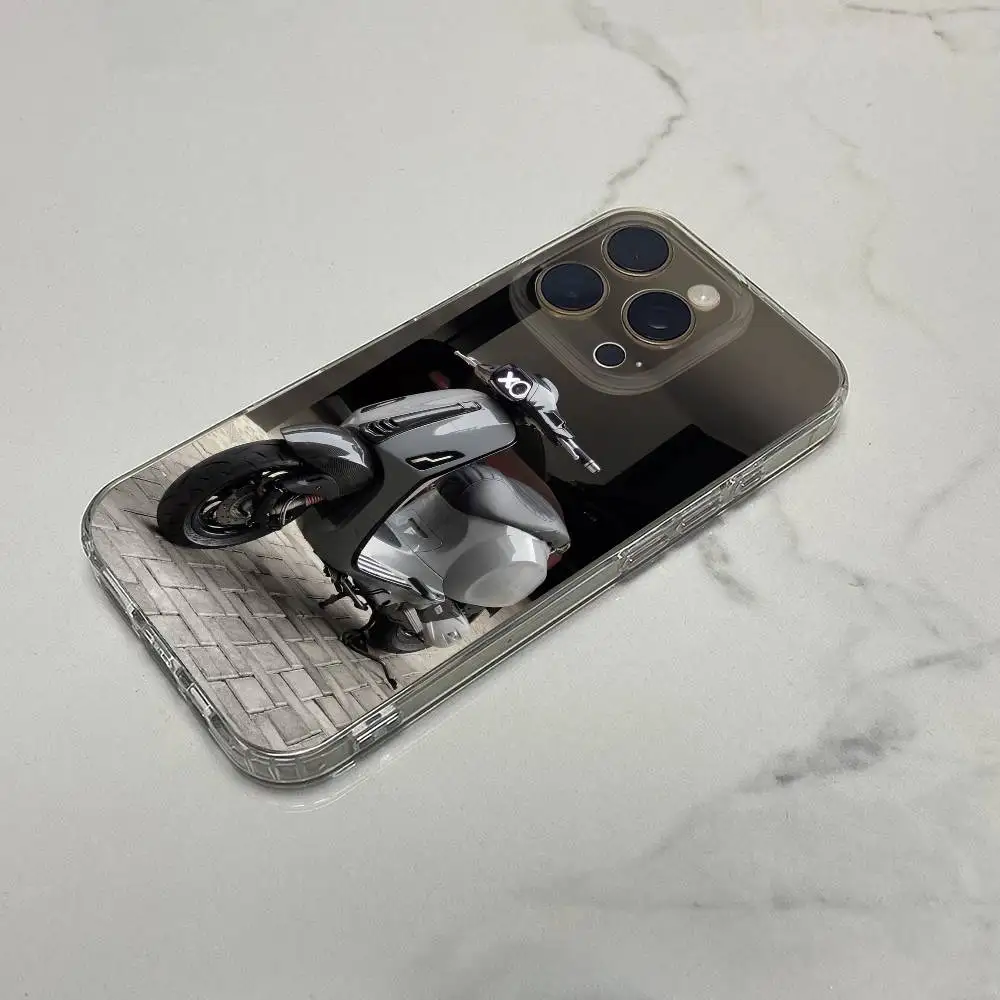 Bike V-Vespa Scooter Moto Phone Case For iPhone 17,16,15,14,13,12,11 Plus,Pro,Max,Plus,E,SE4,Mini Transparent Box - Image 4