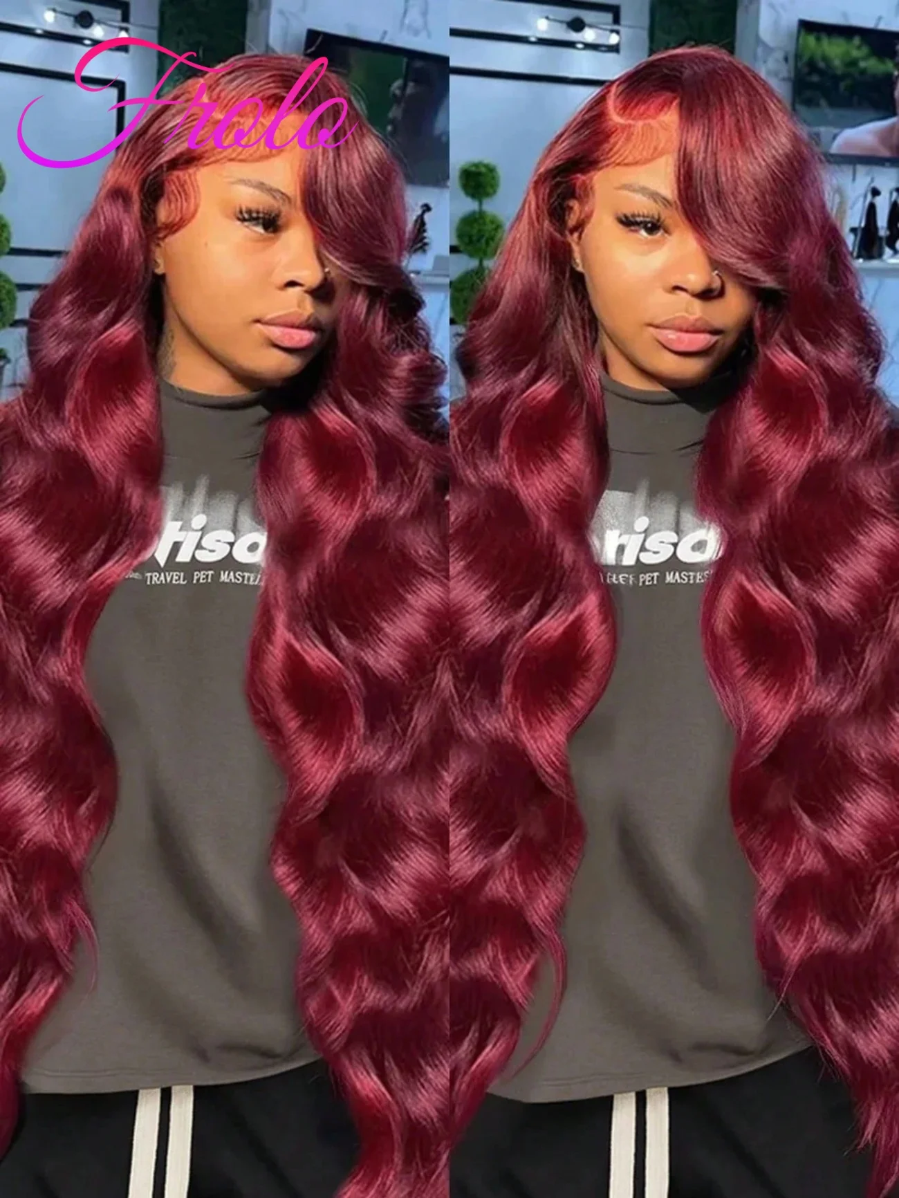 

Парик из натуральных волос 210 Density 99J Burgundy Body Wave, 13x4 13x6 HD Lace Front, предварительно прорезанный, бразильские волосы для женщин, распродажа