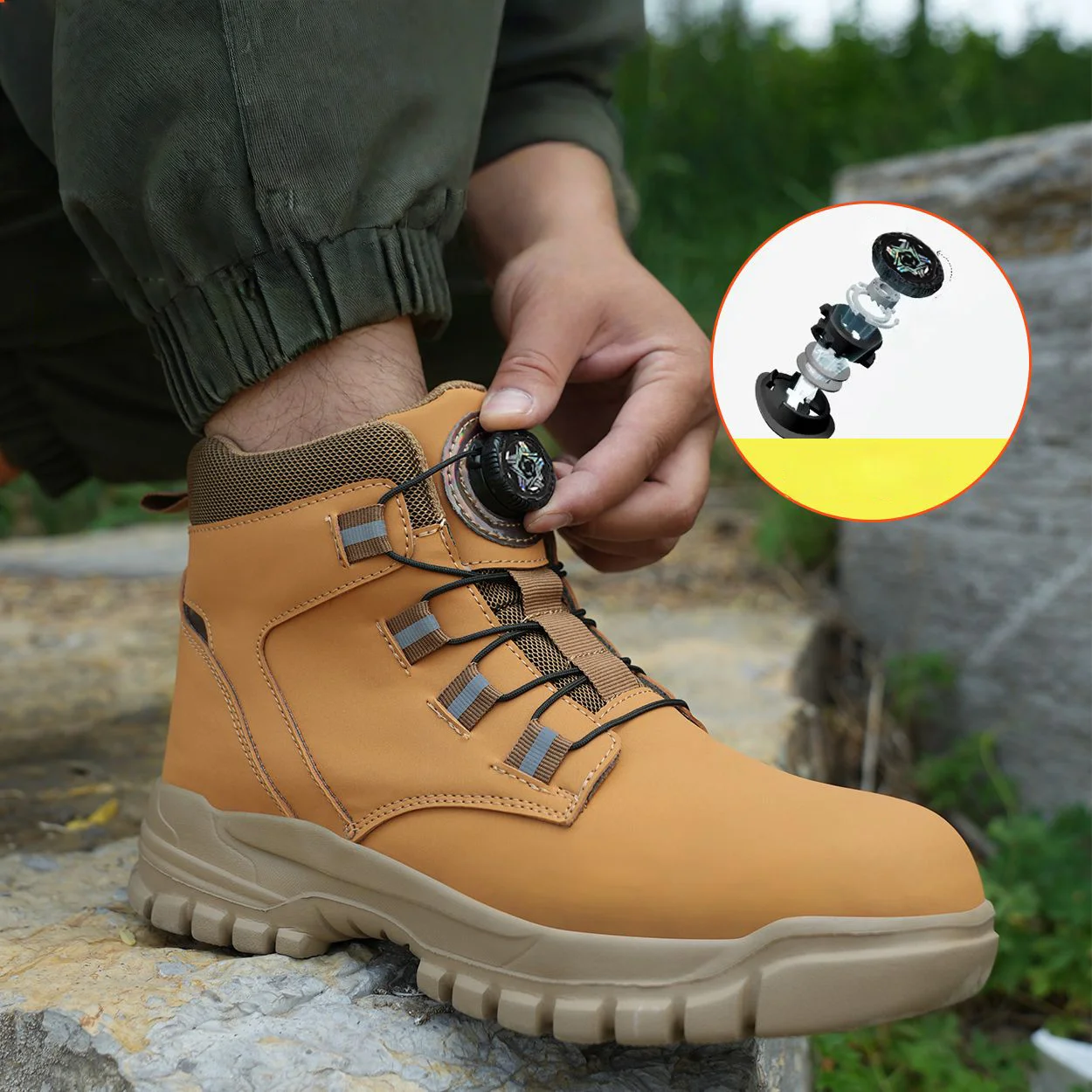 Steel Toe Safety Shoes for Men Women Impact Resistant Steel Toe Cap Puncture Resistant Slip Resistant Work Sneakers Lightweight Comfortable Industrial Construction Footwear Wear Resistant Durable Full Sizes for All Seasons