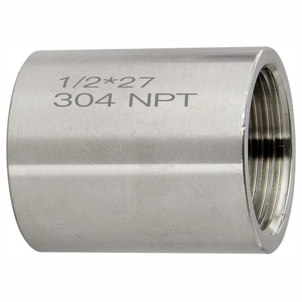 304 Stainless Steel Pipe Coupling Fitting, 1/2