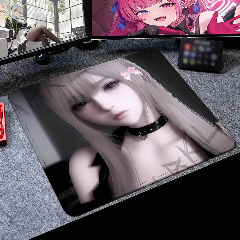 Cool Fashion Y2K Atmosphere Popular Hot Gothic Style Anime Girl Small Mouse pad Computer Desk Mat Decoration