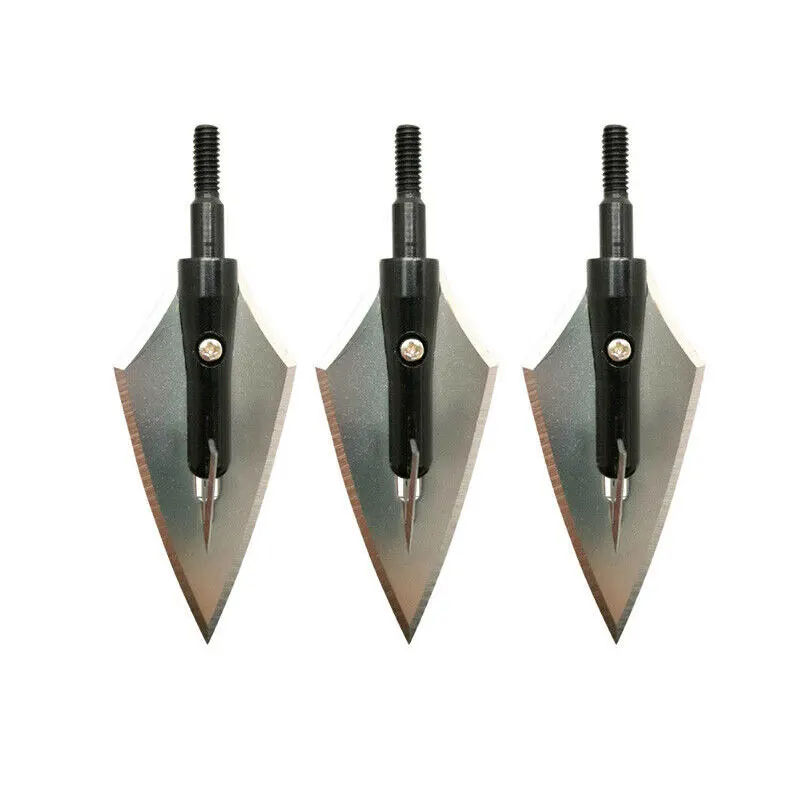 Archery blade Arrowhead 160 GrainBroadheads Stainless Steel Hunting Arrowheads Screw-In Tips Points Shooting Accessories