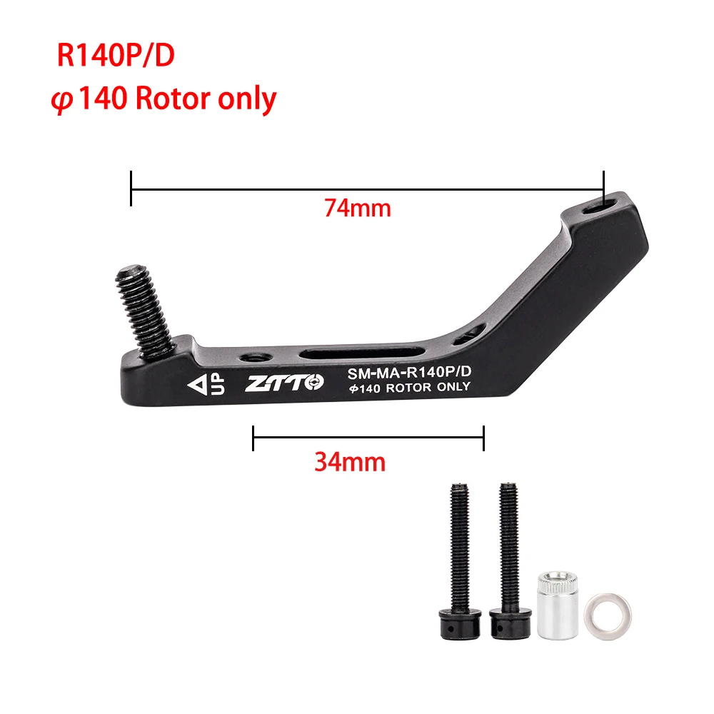 ZTTO Disc Brake Mount Adapter A B Fork Frame Adapter Road Bike Disc Brake Post Mount Caliper Flat Mount  Adapter 140 160mm Rotor