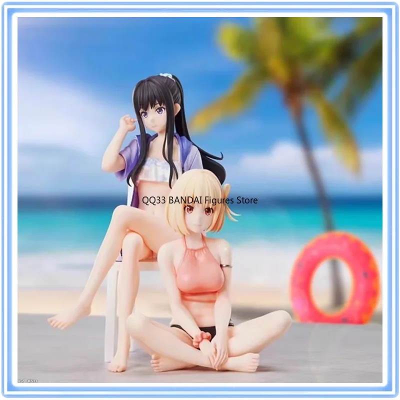 

Genuine Original Lycoris Recoil Inoue Takina Nishikigi Chisato Swimwear Anime Action Figure Model Desktop Decoration