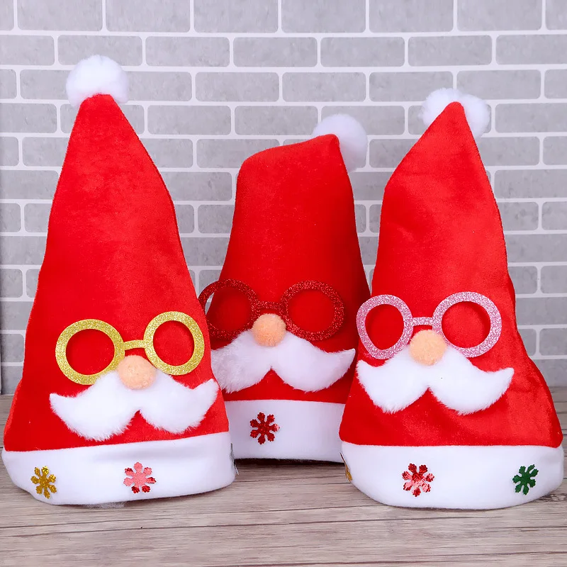 

Kids Cute Cartoon Snowman Elk Antlers Santa Claus Hat Christmas Party Decoration Amusement Park Performance Take Photo Props