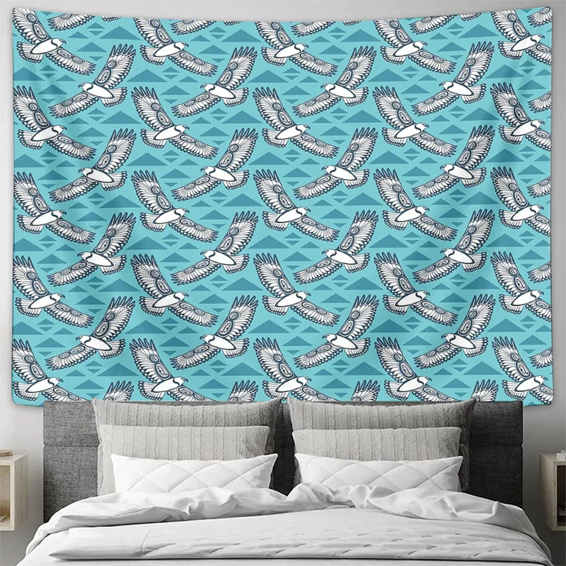 بوهو نسيج الجدار الشنق طبيعة المناظر الطبيعية ديكور الغابات الجبلية الجمالية القبلية الفن ديكور غرفة النوم المناظر الطبيعية الخلابة خلفية هدية #3