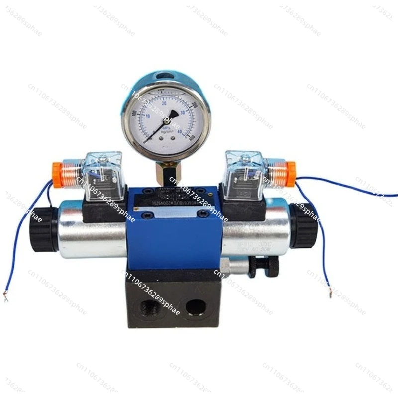 Hydraulic cylinder two-way electromagnetic, overflow 220v/24v/12v reversing control electronic control valve