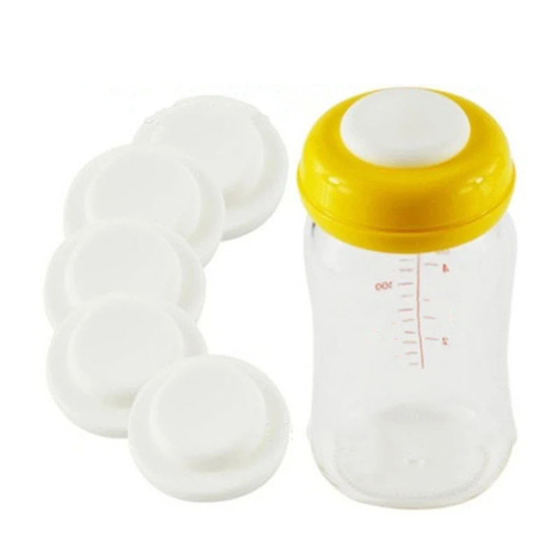 Baby Feeding Bottle Breast Milk Freshing Sealing Disc Lid Wide Caliber Milk Bottle Storage Silicone Sealing Disk