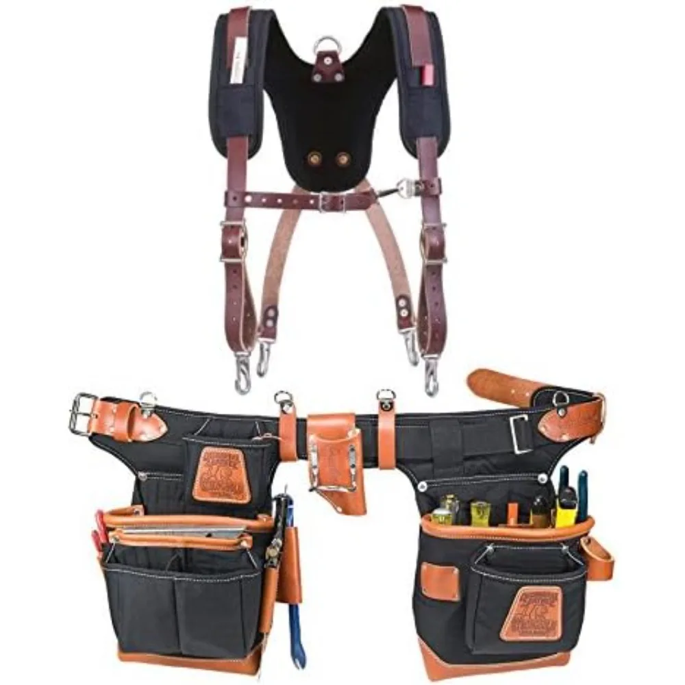 

9850 Adjust-to-Fit Fat Lip Tool Belt Set Black Bundle w/ 5055 Stronghold Suspension System (2 Pieces)