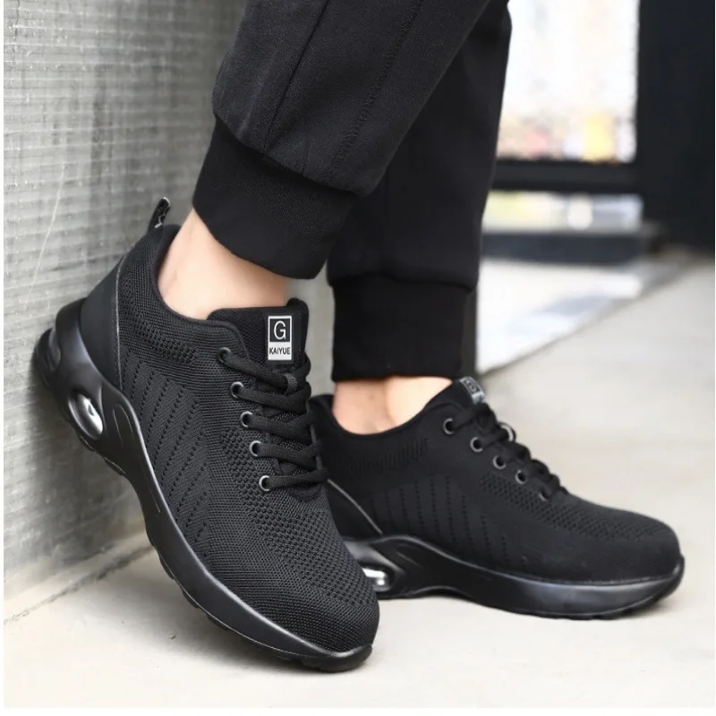 Anti-Puncture Anti-smash Steel Toe Work Shoes Light Weight Safety Shoes Slip Resistant Safety Shoes Comfortable Work Sneakers