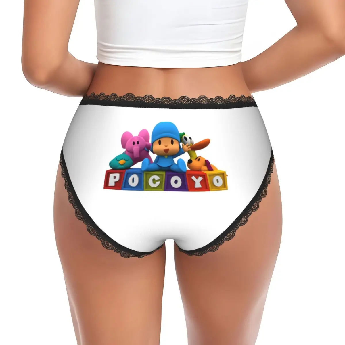 Custom Pocoyo Panties Briefs Women's Comfort Briefs Underwear Breathable Female Underpants