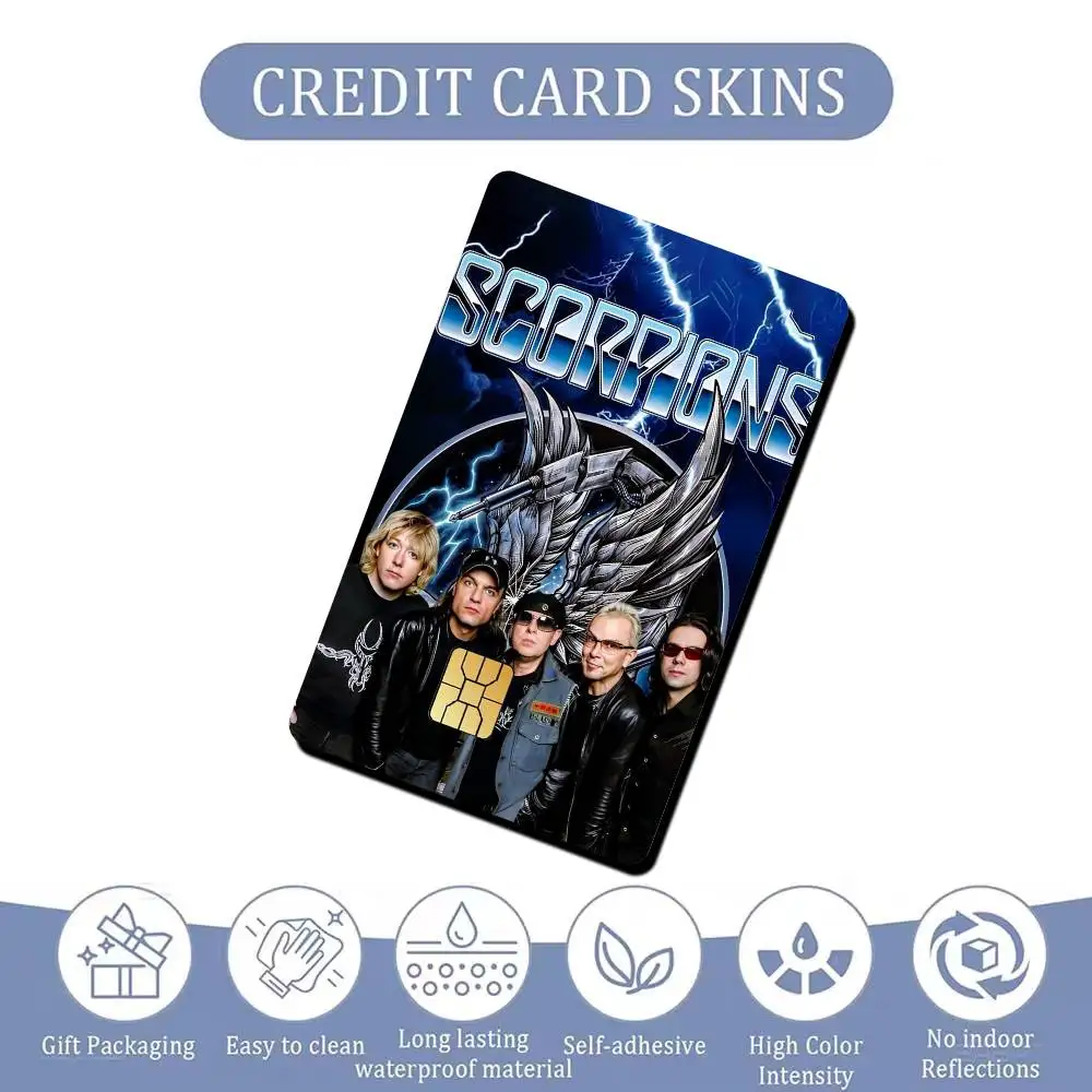 Wind Of Change The S-Scorpions Card Stickers for Bank Access Protective Waterproof Film Cover Sticker