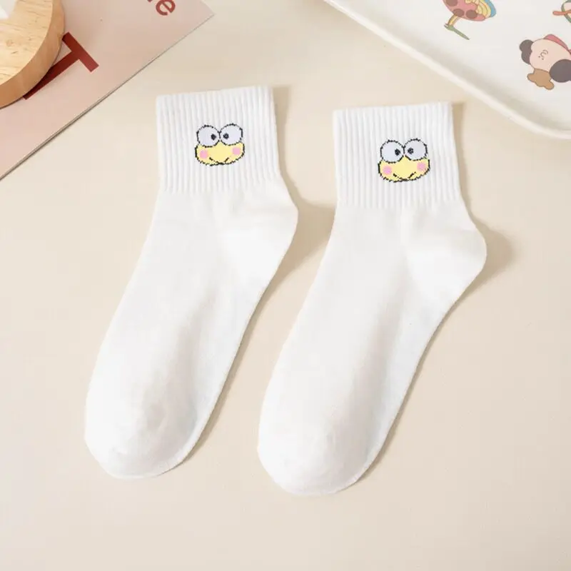 Hello Kitty Socks For Girls Medium Socks Kawaii Sanrio Purin My Melody Cinnamoroll Accessories Socks