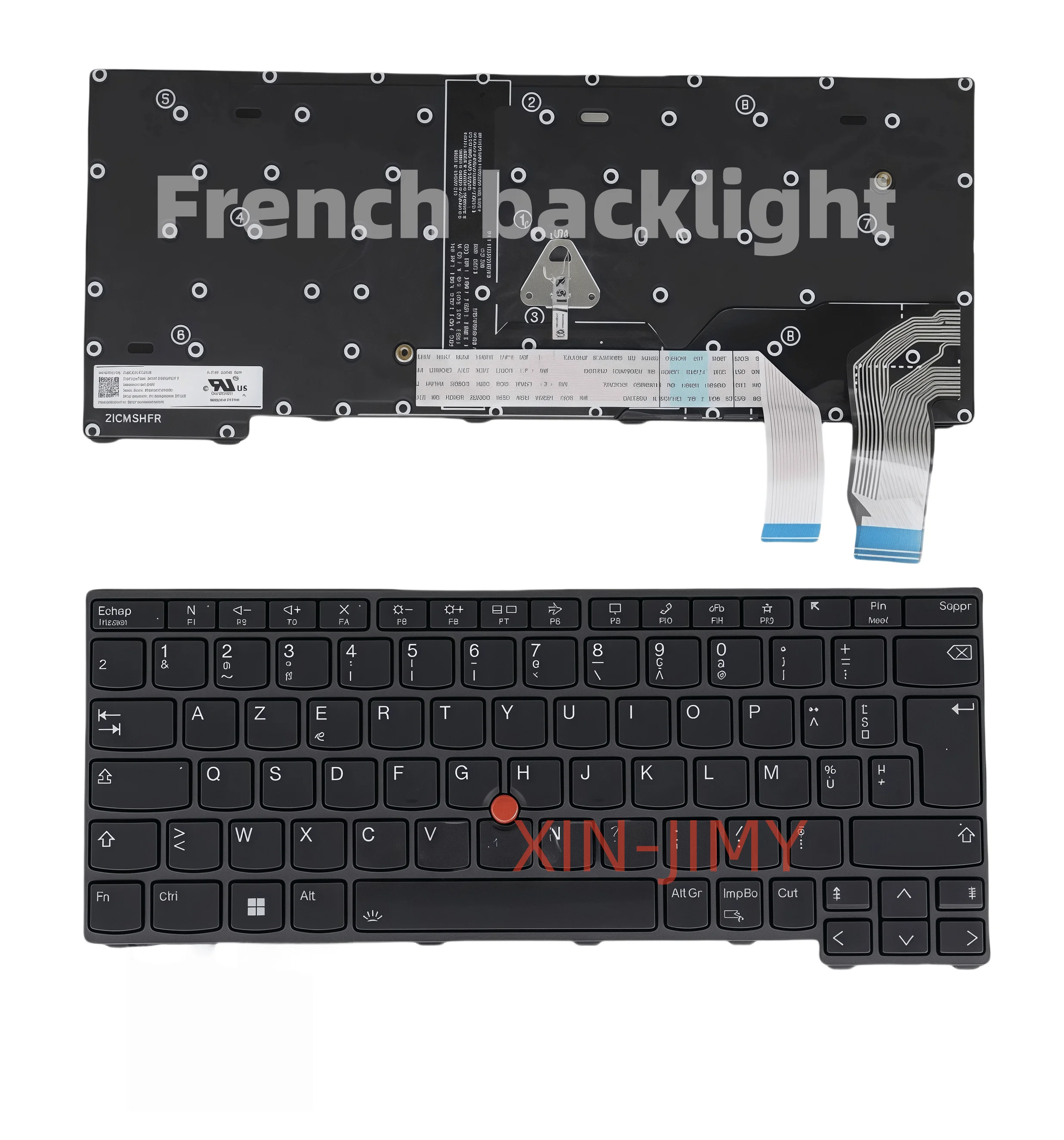 

Новая французская клавиатура для Lenovo Thinkpad L13 Gen 1 20R3 20R4 с подсветкой