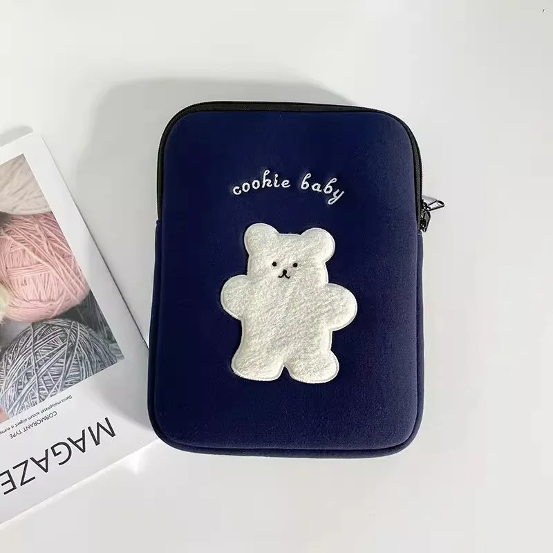 Korean Cute Tablet Storage Pouch For Ipad Air6 Pro11 10.9 Macbook Air13.3 13.6 Pro14 15 Case Lenovo Samsung 15.6 inch Laptop Bag