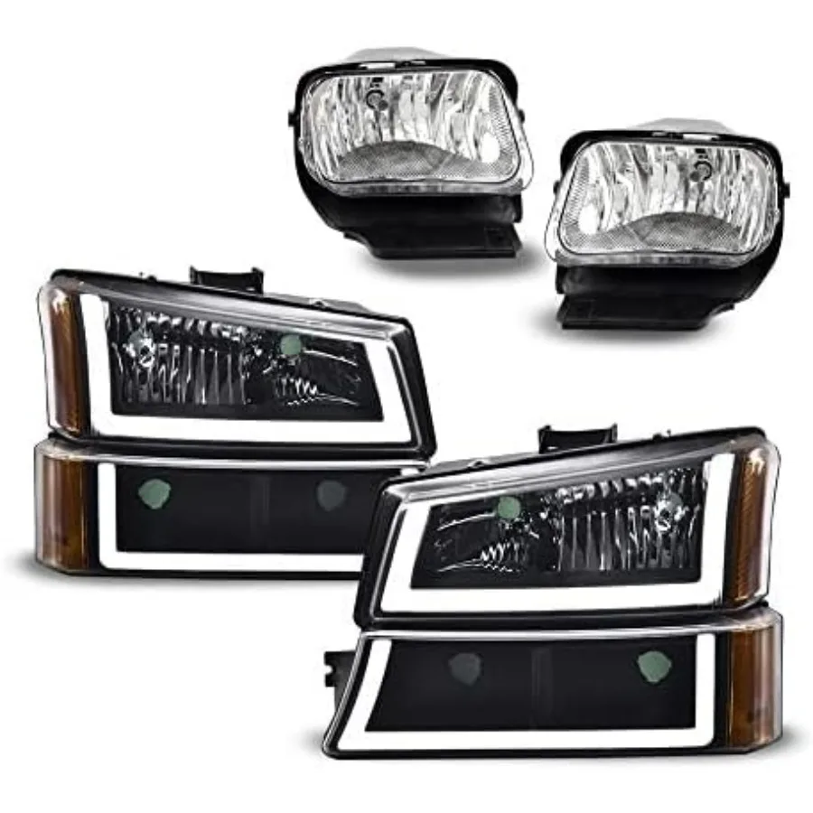 

Фара и бампер Противотуманные фары в сборе, совместимые с Chevy Silverado Avalanche 2003-2006/Silverado 1500HD 2003-2007/Silverado