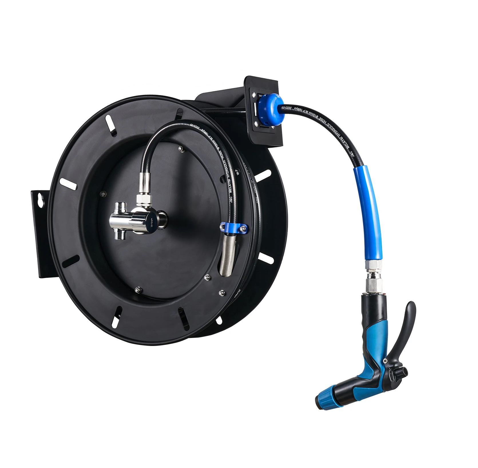 Retractable Wash Metal Car  Garden Hotel Kitchen Wall Mounted Hose Reel Tool
